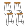 Artiss vintage tractor seat wooden bar stools set of 4 at 75cm height — Allure Home Collections