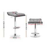 Coronet Bay grey faux linen gas lift swivel bar stool in a modern kitchen