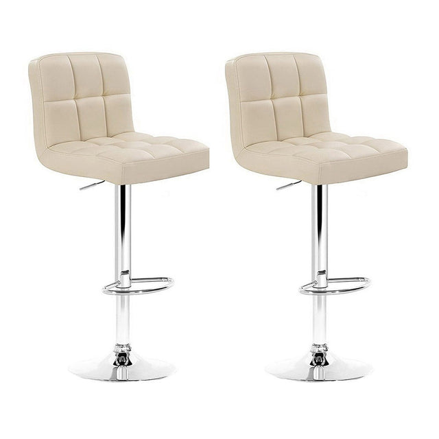 Sunderland bay gas lift bar stool beige in a modern kitchen