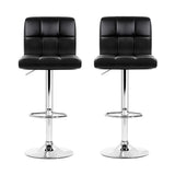 Artiss Noel bar stool beige leather seat and gas lift detail — Allure Home Collections