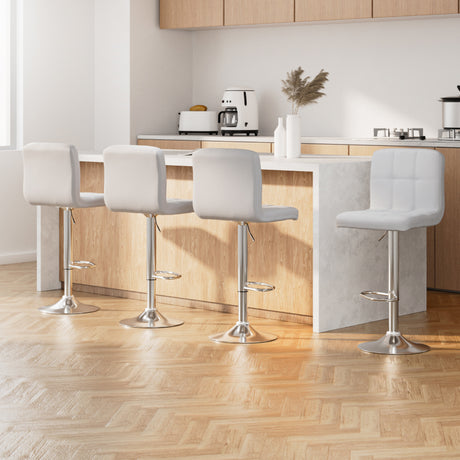 Artiss Noel Leather Gas Lift Bar Stool