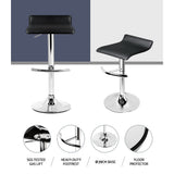 Artiss Sena black bar stool padded seat close-up — Allure Home Collections