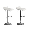 Artiss Sena white adjustable gas lift bar stools set of 2 — Allure Home Collections