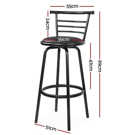 Stony Point black bar stool in a modern Australian kitchen view 2