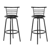 Two Artiss swivel leather bar stools at kitchen breakfast bar — Allure Home Collections