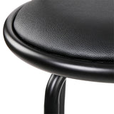 Pair of Artiss swivel metal base bar stools in contemporary kitchen — Allure Home Collections