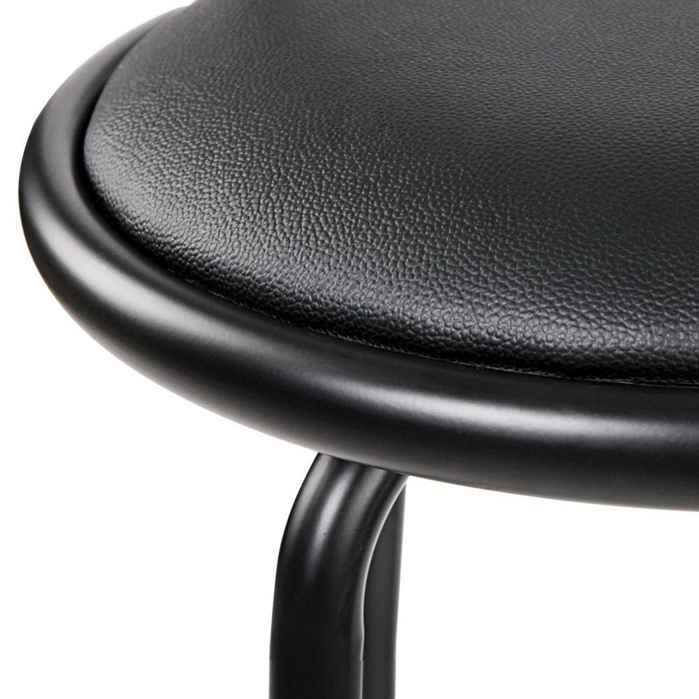 Four Artiss swivel black bar stools in contemporary dining room — Allure Home Collections