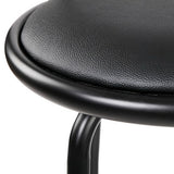 Four Artiss swivel black bar stools in contemporary dining room — Allure Home Collections