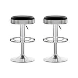 Artiss backless bar stool chrome footrest ring and base detail — Allure Home Collections