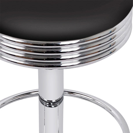 Set of 4 Artiss leather bar stools at kitchen island — Allure Home Collections
