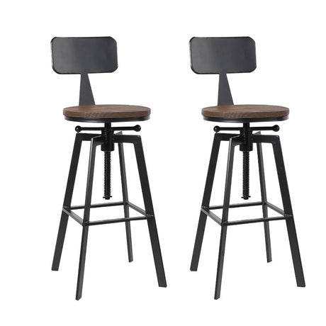 Artiss vintage metal bar stool footrest and base detail — Allure Home Collections