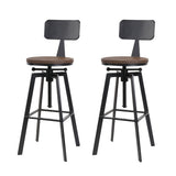 Two Artiss vintage metal bar stools at kitchen counter — Allure Home Collections