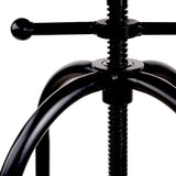 Side profile of Artiss Angus bar stool showing adjustable steel frame — Allure Home Collections