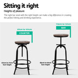 Four Artiss Angus vintage bar stools in industrial-style kitchen — Allure Home Collections