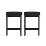 Two Artiss metal PU seat bar stools at kitchen counter — Allure Home Collections