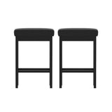 Crib Point Metal Bar Stool, Black 2pcs