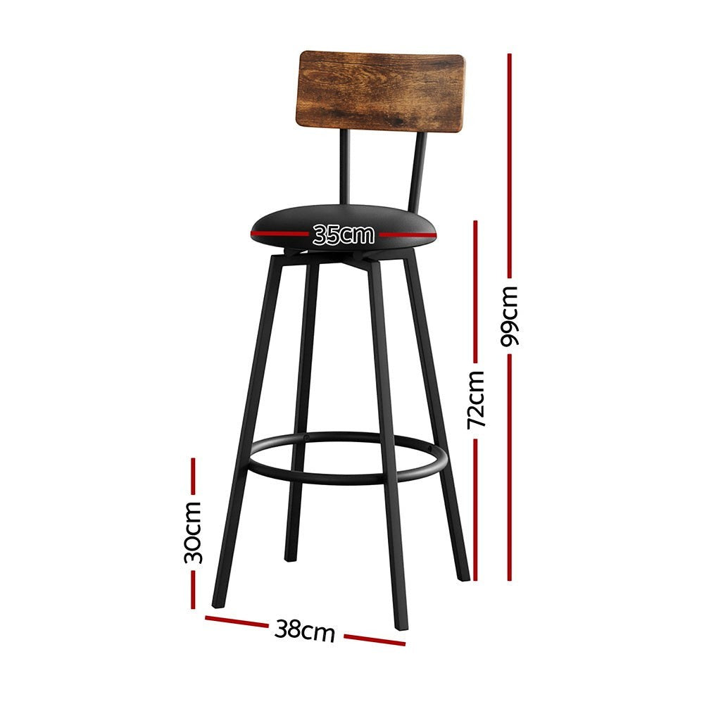 Smiths beach industrial bar stool black beside a kitchen island
