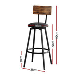 Smiths beach industrial bar stool black beside a kitchen island
