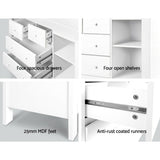 Pearson Baby Changing Table with Drawers, White