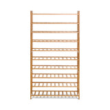 Artiss 10-Tier Bamboo Shoe Rack Cabinet — 50 Pairs, Retro Eco Design — Allure Home Collections