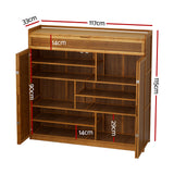 Artiss 30-Pair Bamboo Shoe Rack Cabinet with Storage Cupboard — Allure Home Collections