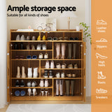 Buangor 7 Tier Bamboo Shoe Cabinet, Natural image 4