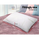 Giselle Bedding Bamboo Memory Foam Pillow Twin Pack — High-Density, Eco-Friendly — Allure Home Collections