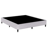 Artiss MASON king bed frame from foot end showing metal frame — Allure Home Collections