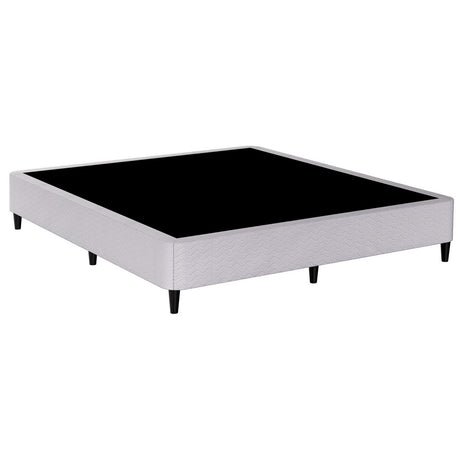Artiss MASON king bed frame from foot end showing metal frame — Allure Home Collections
