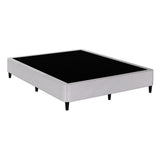 Artiss MASON queen grey knitted jacquard bed frame showing 200 x 151 x 35cm — Allure Home Collections