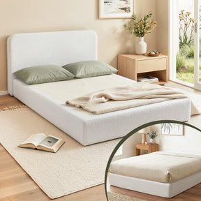 Como Compression Bed, Cream Boucle