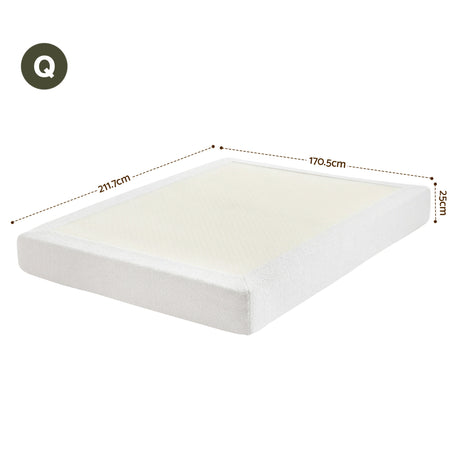 Como Compression Bed, Cream Boucle, view 2