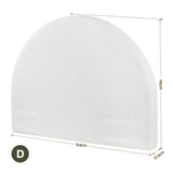 Jindabyne Boucle Headboard, Curved, Double, White