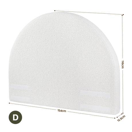 Waste Point Boucle Bed Head, White Double