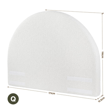 Waste Point Boucle Bed Head, White Queen