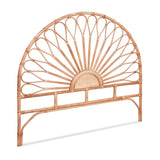Island Bend pine rattan bed head in a modern bedroom