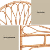 Island Bend Rattan Bed Head, Pine Double