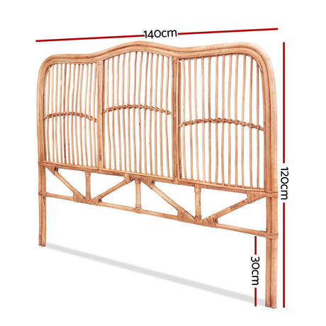 Diggers Creek Rattan Bed Head, Pine Double