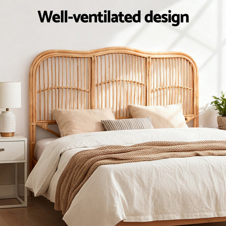 Diggers Creek Rattan Bed Head, Pine Double