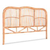 Diggers Creek pine rattan bed head in a modern bedroom