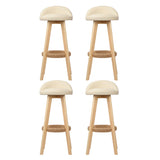 Set of 4 Artiss Dalvey beige bar stools at kitchen island — Allure Home Collections