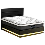 Montalcino Queen Bed Frame with Mattress, Black
