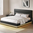 Montalcino Black King bed frame in a modern bedroom