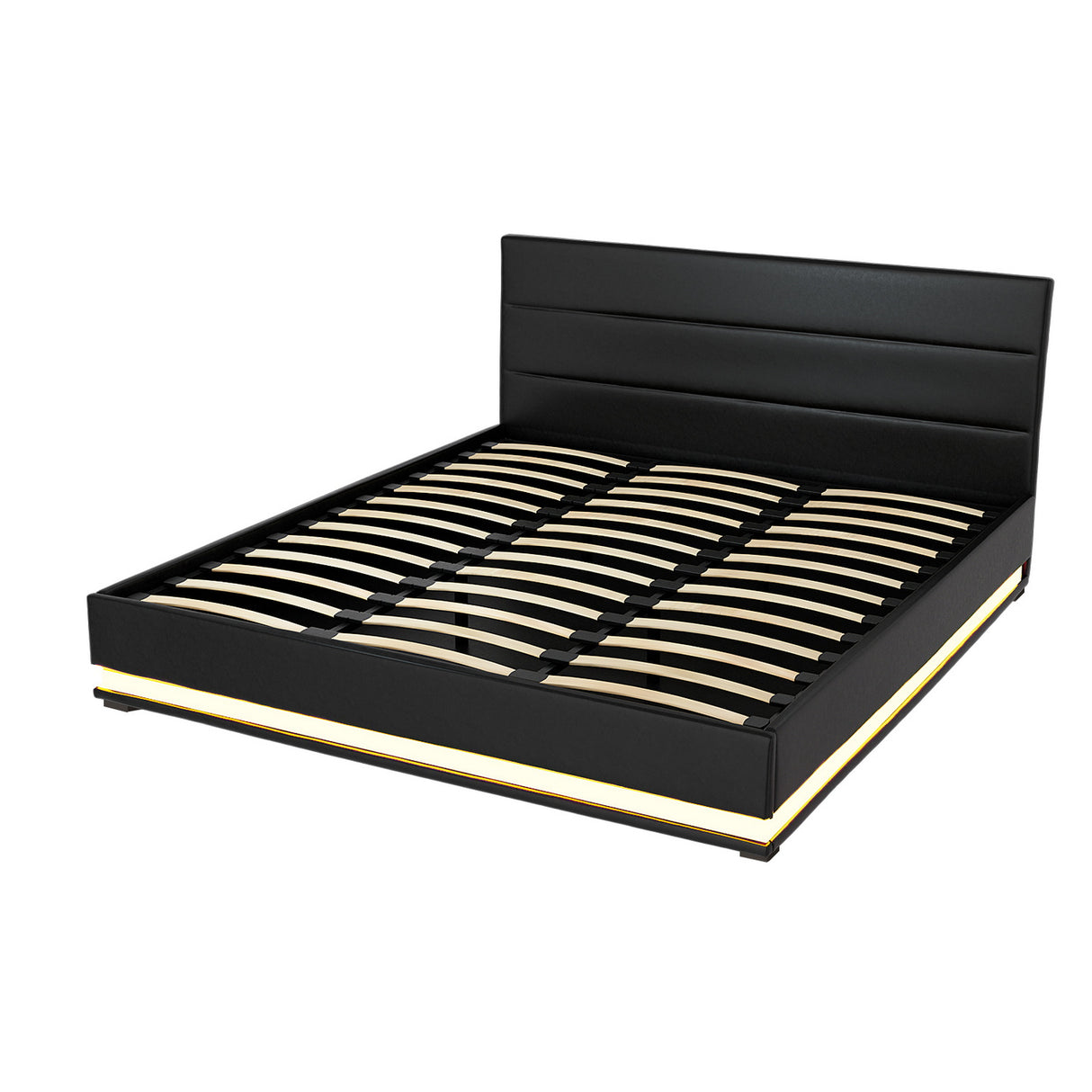 Montalcino King Gas Lift Bed Frame, Black