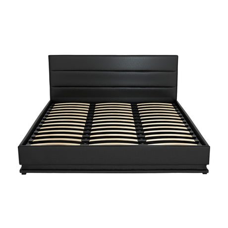 Montalcino King Gas Lift Bed Frame, Black