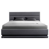 Artiss LUMI bed frame LED lighting detail showing colour ambiance — Allure Home Collections