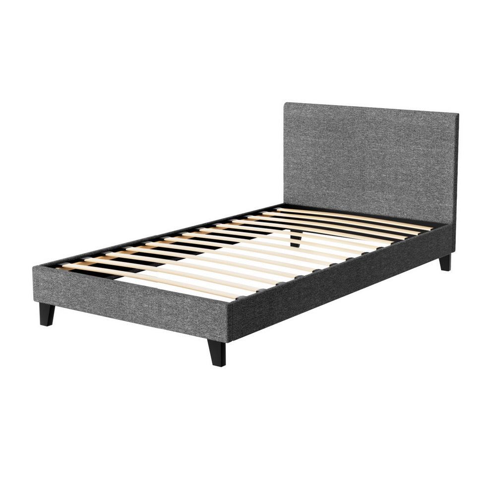 Como King Single Bed Frame, Grey