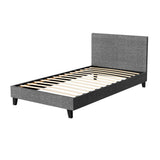 Como King Single Bed Frame, Grey