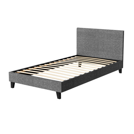 Como King Single Bed Frame, Grey