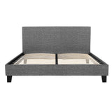 Artiss NEO queen grey bed frame showing 213 x 160 x 88cm proportions — Allure Home Collections